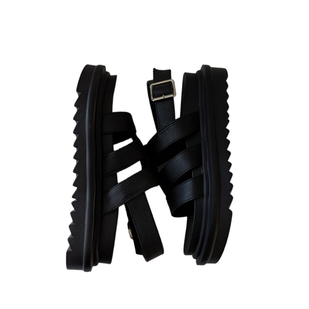 Cozzy Women's Platform Strap Back Open Toe Sandals Size 6